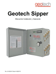 Geotech Sipper Manual de Instalación y Operación