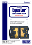 Equator® Sistema Tensor de Cables manual de usuario