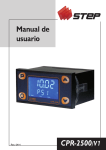 CPR-2500/V1 Manual de usuario