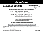 MANUAL DE USUARIO - Braeburn Systems