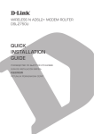QUICK INSTALLATION GUIDE - D-Link