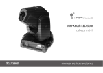 MH-X60th LED Spot cabeza móvil manual de instrucciones