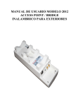 manual de usuario modelo 2012 access point / bridge inalambrico