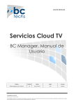 BC Manager. Manual de Usuario - bc-cast