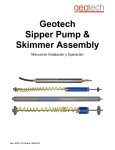 Geotech Sipper Pump & Skimmer Assembly Manual de Instalación y