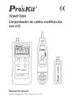 TESMT7059 Comprobador de cables multifunción con LCD