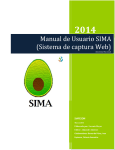 Manual de Usuario SIMA (Sistema de captura Web)