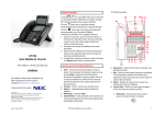 Manual de usuario del teléfono IP marca NEC modelo DT730