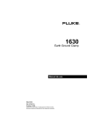 Manual Fluke 1630