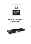 Manual de instrucciones VH-SB550BK