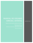 Manual de Usuario SIMCHA | ESTATAL