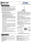 MCS-700 - alarmas