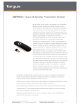 AMP09EU| Targus Multimedia Presentation Remote