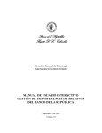Manual GTA - Banco de la República