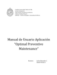Manual de Usuario Aplicación “Optimal Preventive Maintenance”