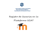 Registro de Usuarios en la Plataforma UCAT