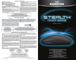 Descargar Manual de Usuario - Manhattan Stealth Touch Mouse