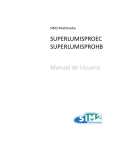 SUPERLUMISPROEC SUPERLUMISPROHB Manual de Usuario