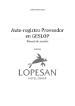 Auto-registro Proveedor en GESLOP - Lopesan