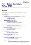 Novedades ContaWin Office 2006