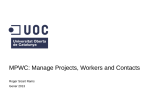 MPWC : Manage projects, workers and contacts