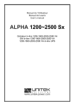 Manual Alpha 1200