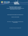 Inventario de Cruceros Oceanográficos de Cecoldo - Manual Técnico -