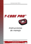 Manual de usuario de T-code Pro