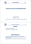 nuevos apis de programación - Departamento de Ingeniería