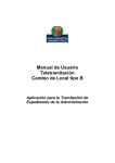 Manual de Usuario Teletramitación Cambio de Local tipo B