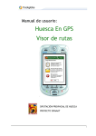 Manual de usuario de Huesca En GPS