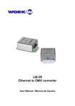 LM-3R Ethernet to DMX converter - SIRS-E