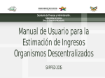 Manual Organismos Ing. Propios - Sistema de Acceso Único a