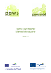 Paws TourPlanner Manual de usuario