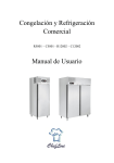 Congelación y Refrigeración Comercial Manual de Usuario