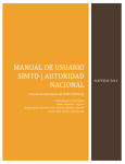 MANUAL DE USUARIO SIMTO | AUTORIDAD NACIONAL