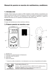 Manual de puesta en marcha de multímetros, medidores