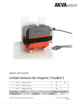 Oxigeno AOS Unidad Sensora Manual de usario