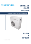 BOMBA DE CALOR HP 900 & HP 1200