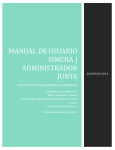 Manual de Usuario SIMCHA | Administrador junta