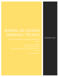 Manual de Usuario SIMMOKO | tÉcnico