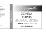 Manual de usuario ruedas Zonda 2-Way-Fit