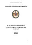 Plan Operativo Informático 2012