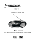 BB-29193 BOOMBOX RADIO CD MP3 Manual de usuario
