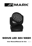 SIDIUS LED 324 WASH - Manual