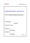 ESPECIFICACIÓN TÉCNICA N°: NOCOLOK-017-R01 TÍTULO