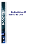 DigiNet Site 4.13 Manual del DVR Manual del DVR