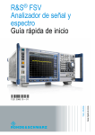 R&S FSV Analizador de señal y espectro Guía