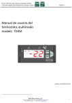 Manual de usuario del termostato multimodo