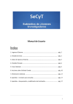 Manual del Sistema WEBJOVENES - Secretaria de Ciencia y Tecnica